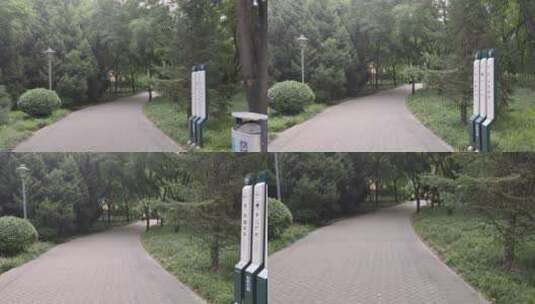 公园里的人行小路高清在线视频素材下载