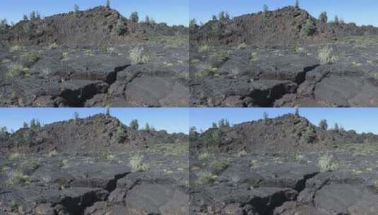 崎岖的熔岩纹理特写高清在线视频素材下载