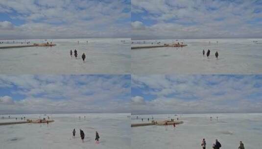 青海荼卡盐湖·天空之镜(1)高清在线视频素材下载