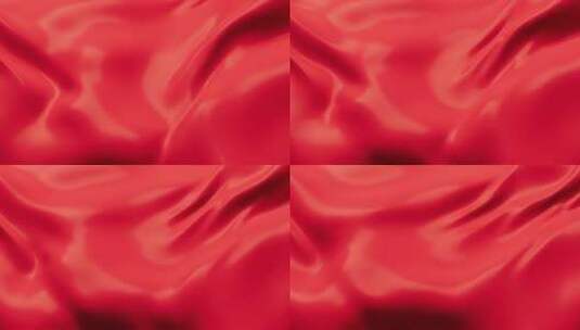 流动的红色布料3D渲染高清在线视频素材下载
