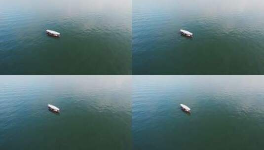 杭州西湖游船高清在线视频素材下载