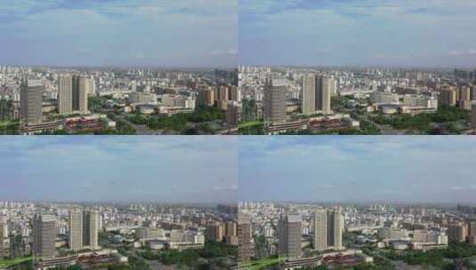 浙江台州市城市风光航拍4K视频高清在线视频素材下载