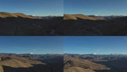 4K航拍日喀则珠穆朗玛峰高清在线视频素材下载