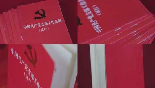4k中国共产党支部工作条例 学习强国高清在线视频素材下载