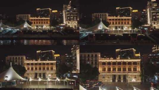 广州夜景航拍高清在线视频素材下载