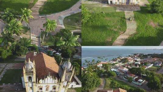巴西历史城镇奥琳达空中教堂海洋和累西腓市景观
巴西累西腓/Dr.高清在线视频素材下载