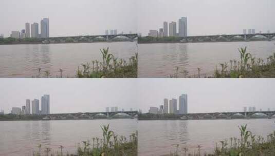 长沙湘江河畔高清在线视频素材下载