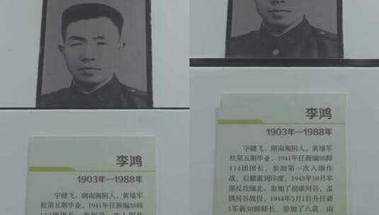抗战英雄中国远征军李鸿念照片介绍高清在线视频素材下载