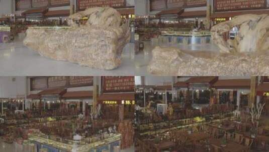 东兴红木文化中心红木家具高清在线视频素材下载