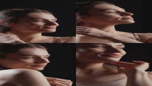 垂直视频感官美容模型创建护肤活动高清在线视频素材下载
