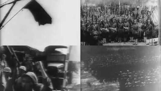 解放军誓师、三大战役高清在线视频素材下载