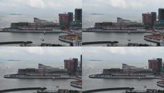 建设中的深圳南山蛇口港高清在线视频素材下载