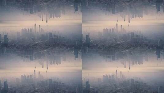 广州城市镜像空镜高清在线视频素材下载
