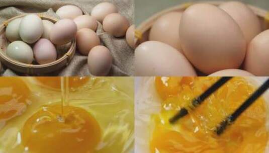 鸡蛋特写高清在线视频素材下载