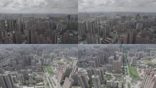 【4K】广东茂名市区城市航拍空镜财富名门高清在线视频素材下载