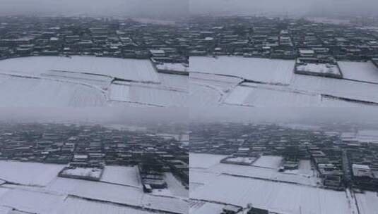 大雪中的北方村庄 2高清在线视频素材下载