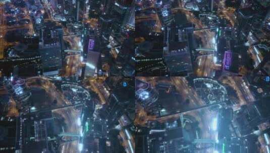 香港城市夜景高清在线视频素材下载