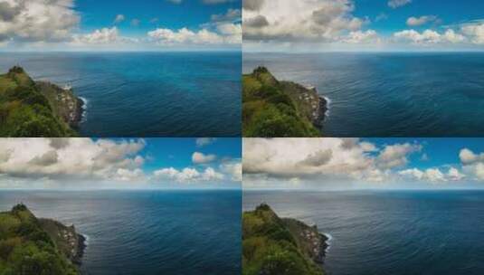 亚速尔群岛全景高清在线视频素材下载