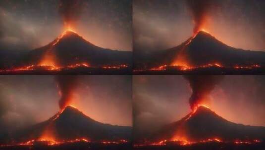 冰岛火山爆发V1高清在线视频素材下载