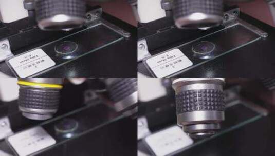 显微镜镜头科研器械高清在线视频素材下载