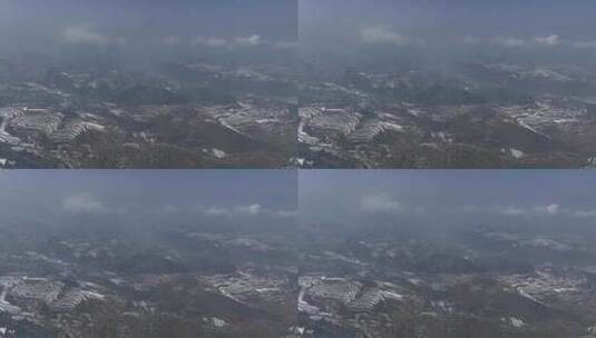 下雪 ￼ 云海 ￼户外 山峰 秦岭高清在线视频素材下载