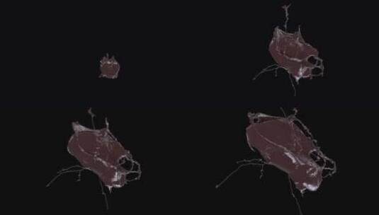流媒体巧克力飞溅V4的碰撞高清在线视频素材下载