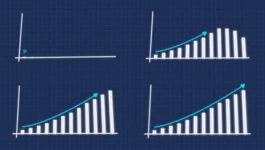 财务增长图和业务成功概念高清在线视频素材下载