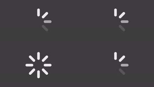 动画加载白线Ui图标高清在线视频素材下载