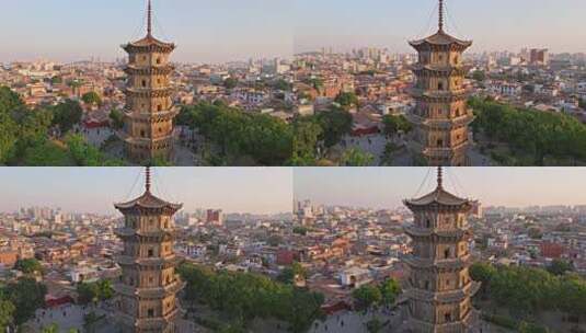 泉州开元寺，泉州西街 泉州古建筑高清在线视频素材下载