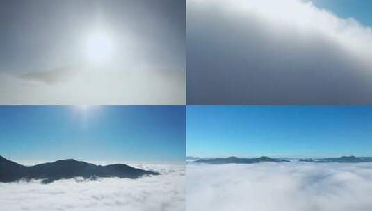 云海日出云层延时合集云层之上大气震撼开场高清在线视频素材下载