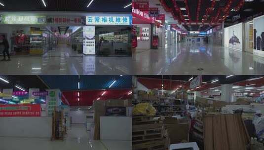 三好街数码商厦卖场档口撤柜空置高清在线视频素材下载