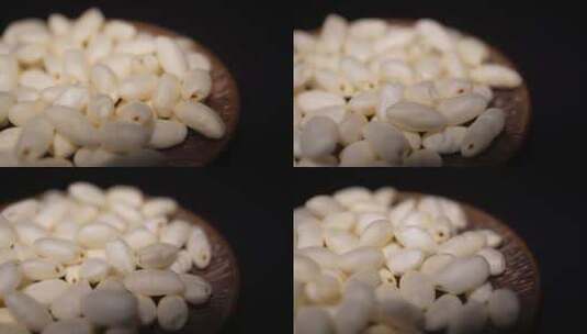 大米花爆米花膨化食品零食高清在线视频素材下载