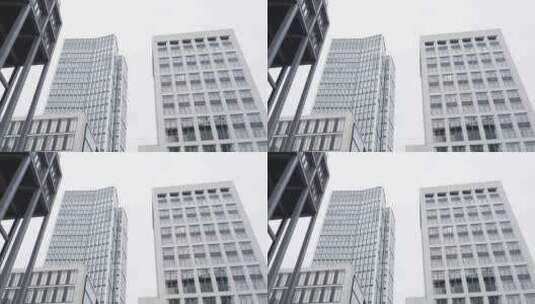 一座城市的两座高楼高清在线视频素材下载