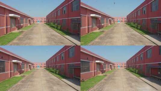 校园建筑空镜头航拍高清在线视频素材下载