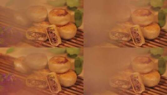 北京小吃门钉肉饼 (3)高清在线视频素材下载