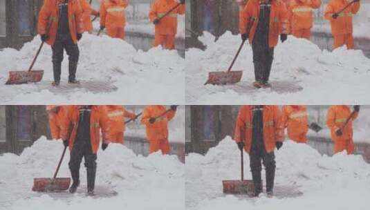 清除积雪高清在线视频素材下载