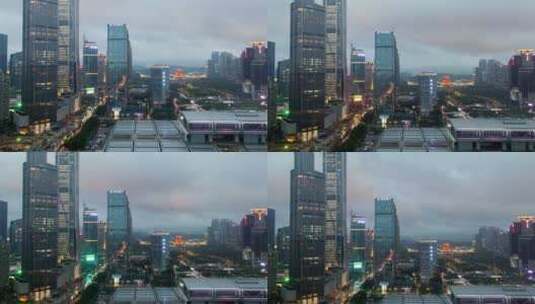 深圳中央商务区高清在线视频素材下载