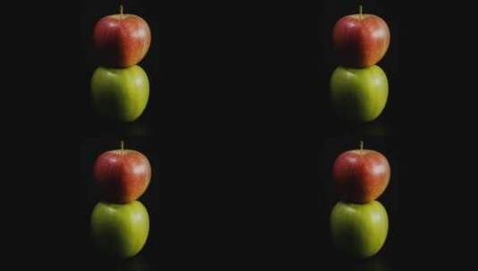 红苹果和绿苹果高清在线视频素材下载
