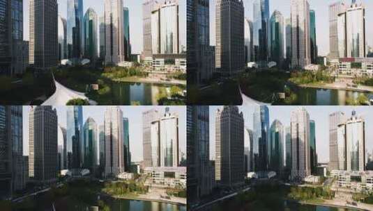 上海金融中心高楼大厦高清在线视频素材下载