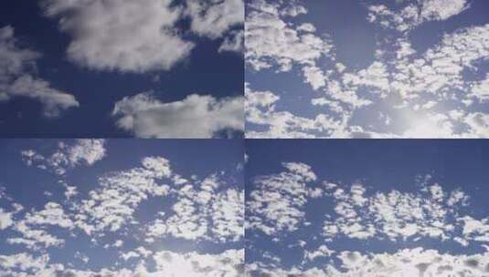 蓝天白云天空云彩空境延时摄影2枚高清在线视频素材下载