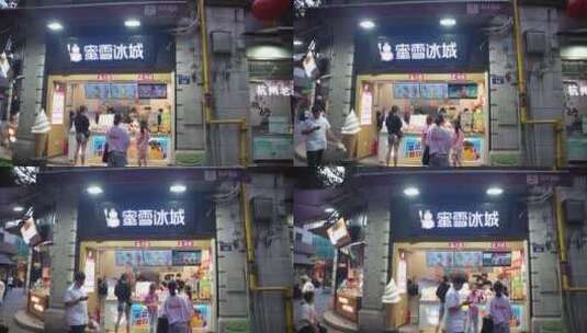 杭州吴山河坊街景区步行街高清在线视频素材下载