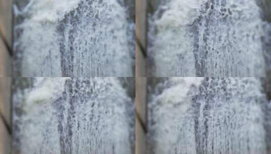 移轴镜头中的水流高清在线视频素材下载