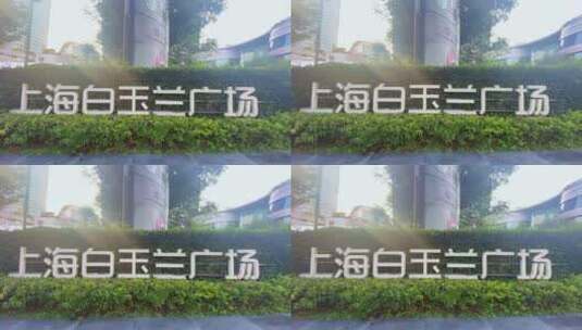 上海白玉兰广场 白玉兰商场4K实拍高清在线视频素材下载