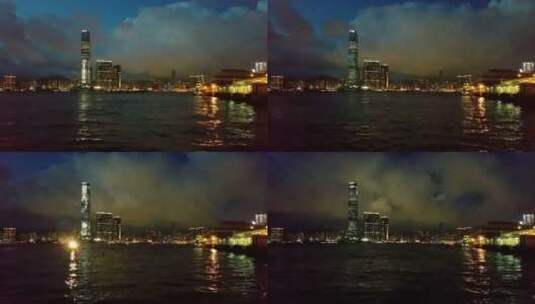 香港维港夜景延时高清在线视频素材下载