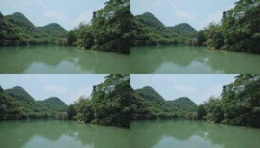 广西柳州山水龙潭公园湖水风景高清在线视频素材下载