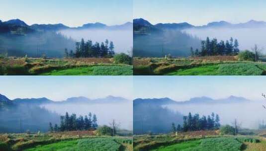 青山绿水，听雨是种解压，看雨是一种宣泄高清在线视频素材下载