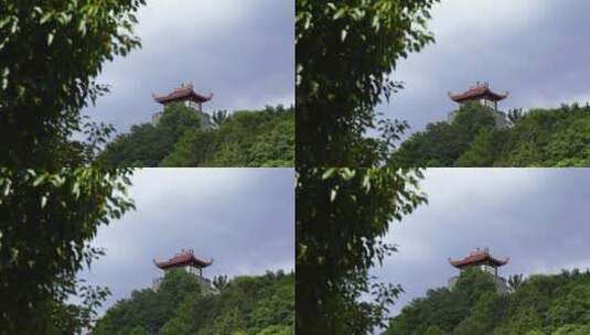 泉州仙公山地藏王菩萨殿地藏殿山顶阁楼风景高清在线视频素材下载