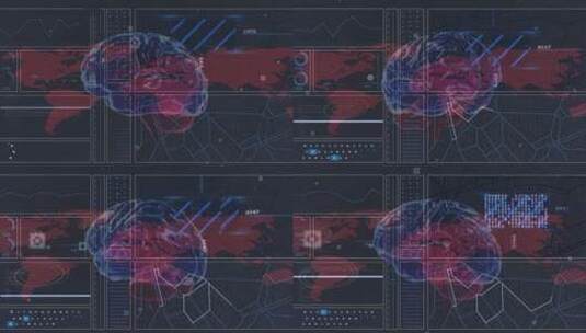 智慧大脑数字世界高清在线视频素材下载