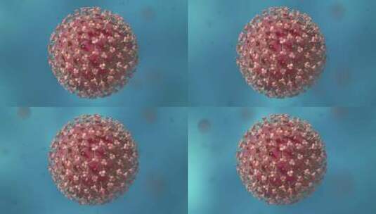 医学微观生物病毒细胞形态医疗三维动画展示高清在线视频素材下载