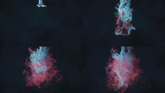 抽象舞动的粒子3D渲染高清在线视频素材下载